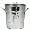 Country Home Galvanized Ice Bucket